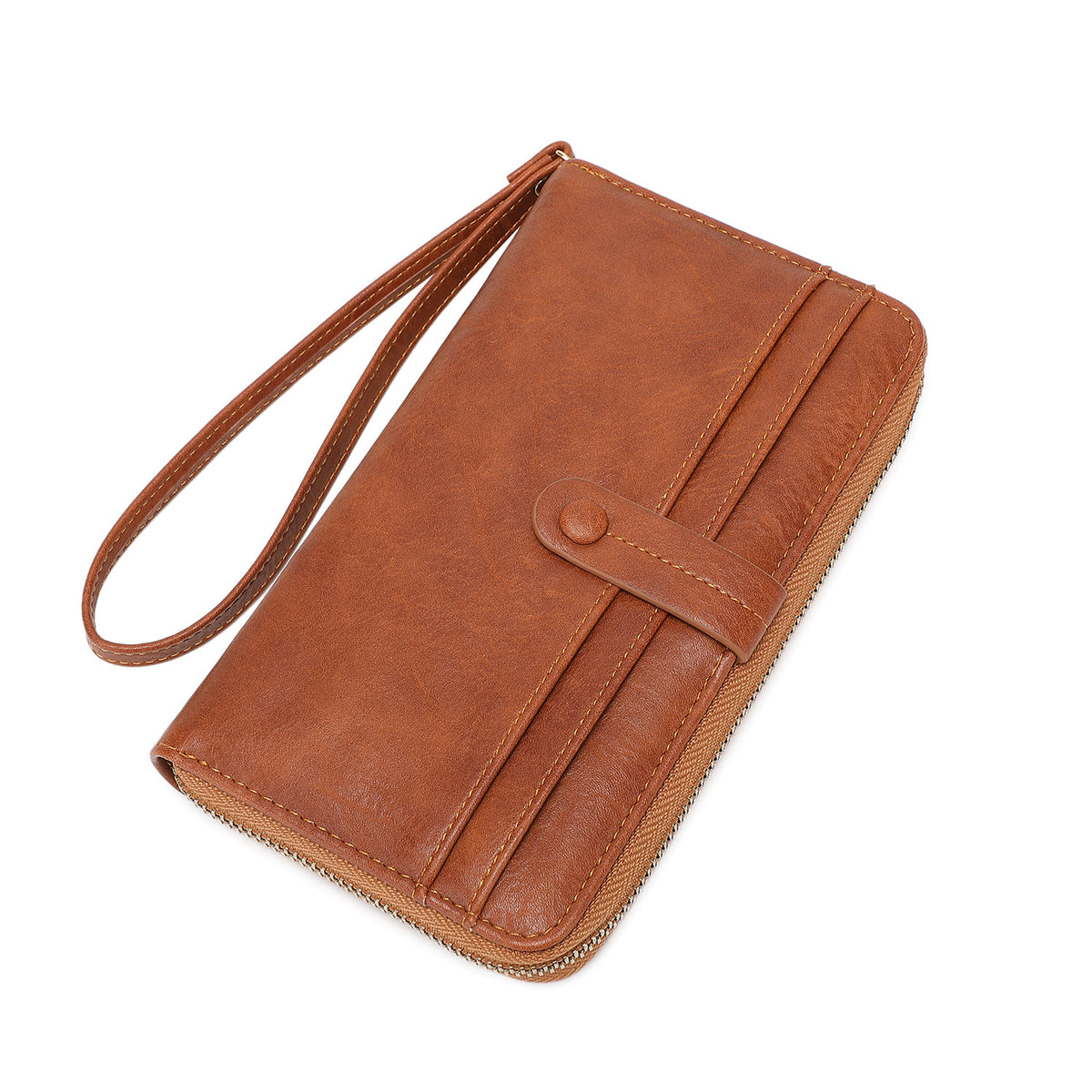 Women's Retro Large Capacity Zipper Long Organ Ladies Wallet