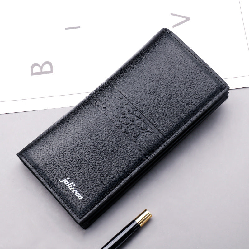 Men's Multifunctional Fashion Long Zipper Trendy Personality Large Capacity Button Men's Wallets