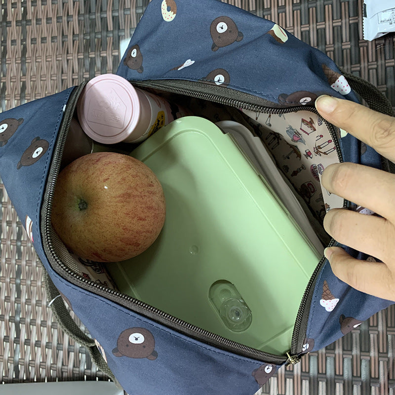 Korean Thick Waterproof Large Capacity Lunch Box Bags