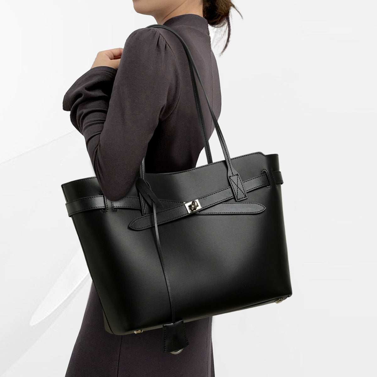 Women's Genuine Leather First Layer Cowhide Big Bags