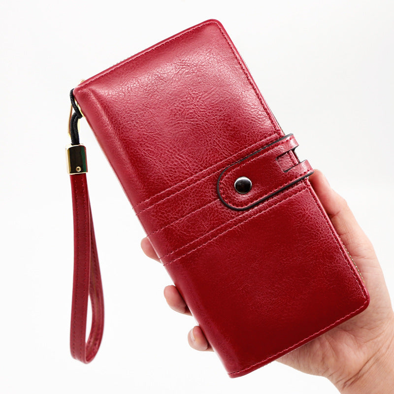 Women's Long Business Fashion Clutch Large Capacity Ladies Wallet