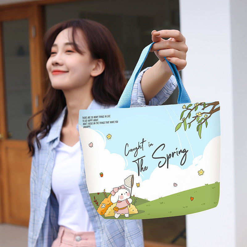 Women's Canvas Cartoon Cabs Korean Style Bags