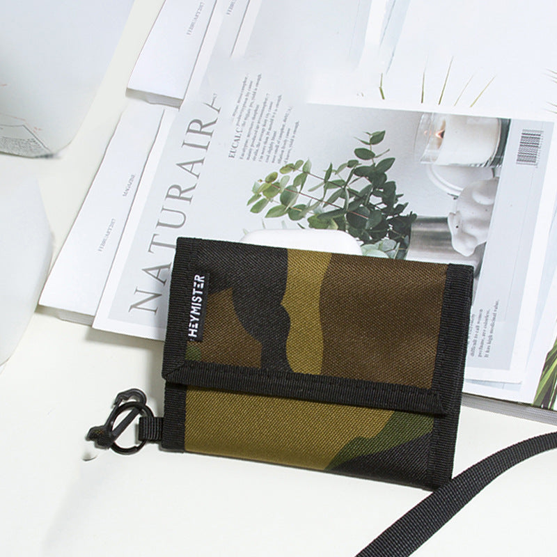 Men's Short Oxford Folding Fashion Female Men's Wallets