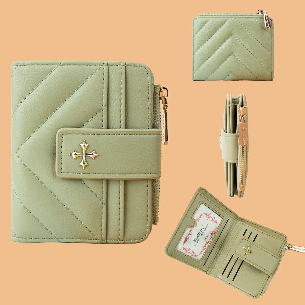Women's Cruciate Flower Off Short Style Fashion Advanced Purses