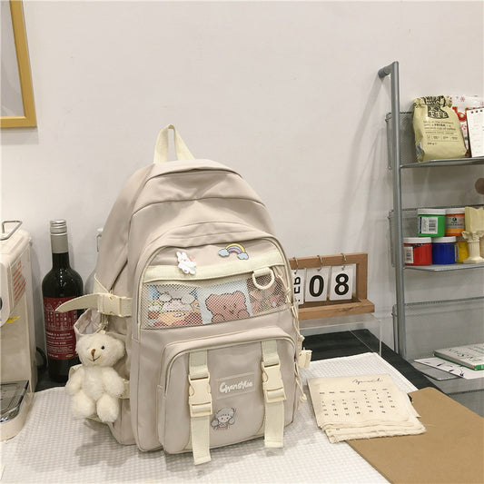 Women's Summer Unisex Korean Style College Backpacks