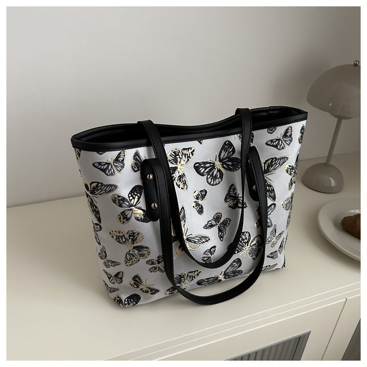 Women's Butterfly Summer Popular Western Style Leisure Large Capacity Figured Women's Shoulder Bag