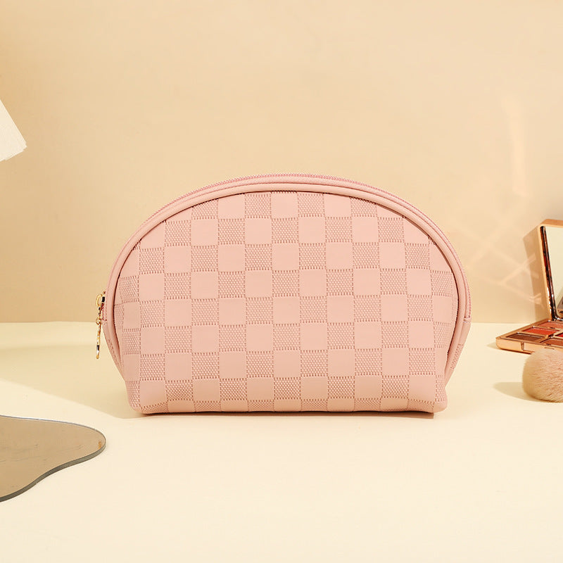 Women's High-grade Chessboard Storage Waterproof Portable Makeup Bag