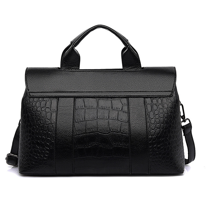 Women's Retro Elegant Large Capacity Alligator Print Handbags