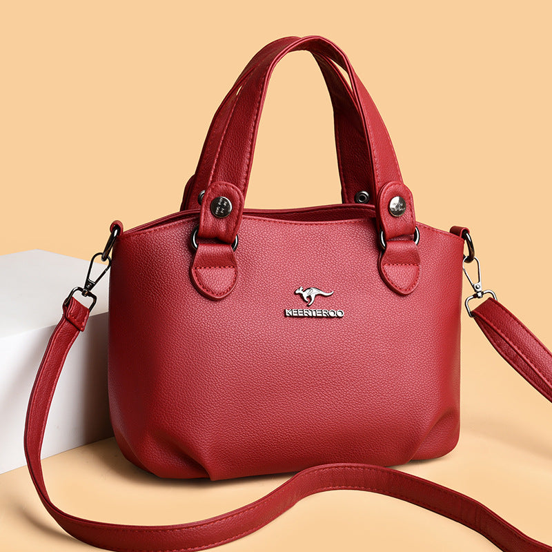 Fashion Slouchy Women's Soft Leather Pouch Bags