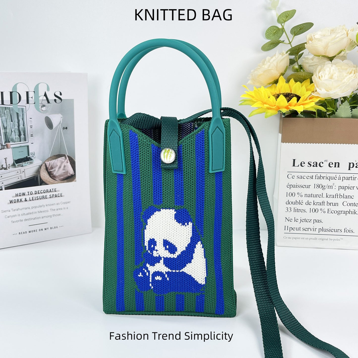 Pretty Knitted Mobile Mason Korean Mini Bags