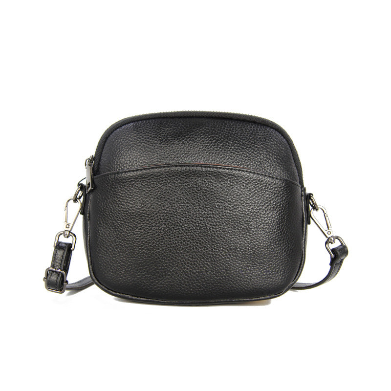 Women's Layer Cowhide Simple Large Capacity Fashion Bags