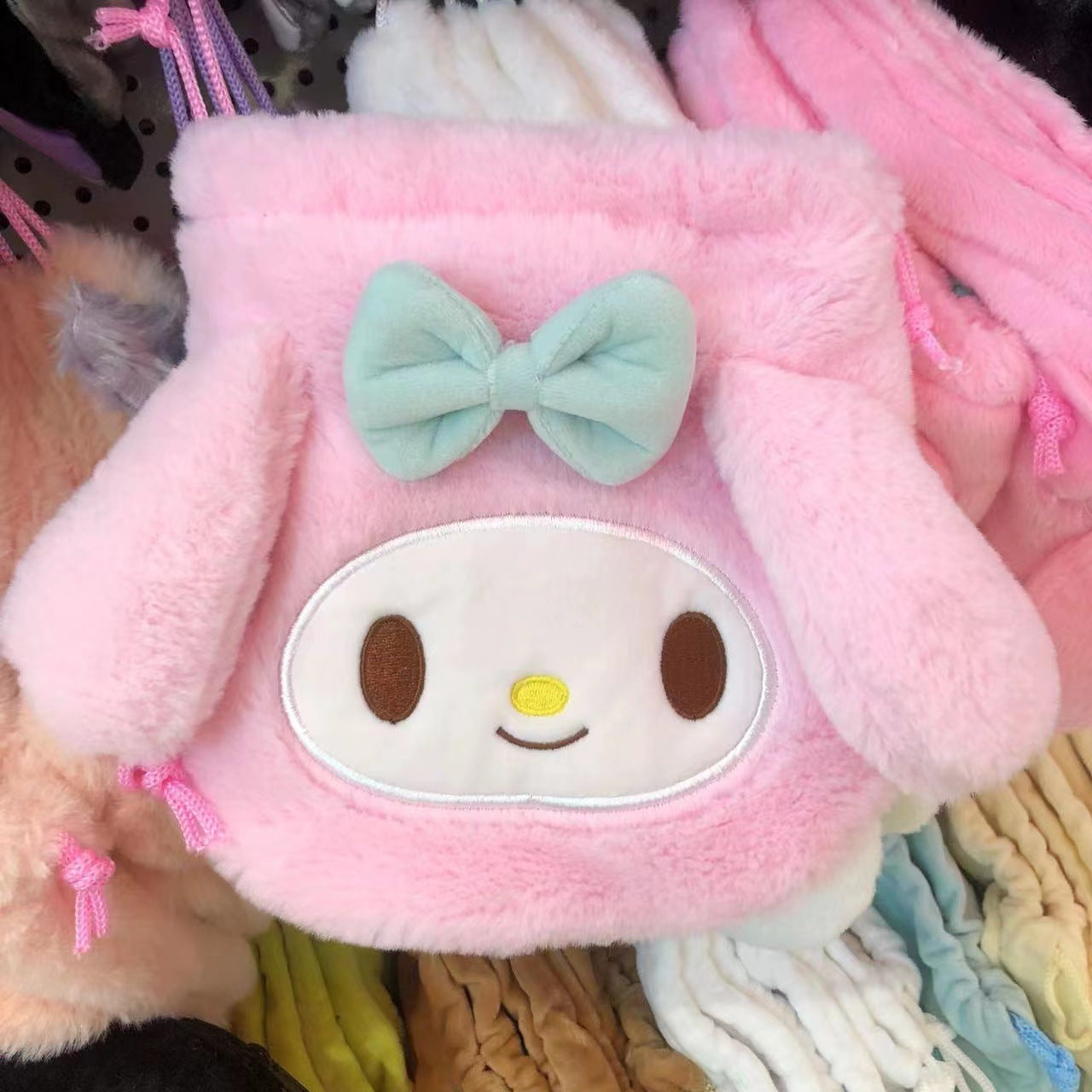 Women's & Men's & Plush Cute Drawstring Korean Mobile Bags