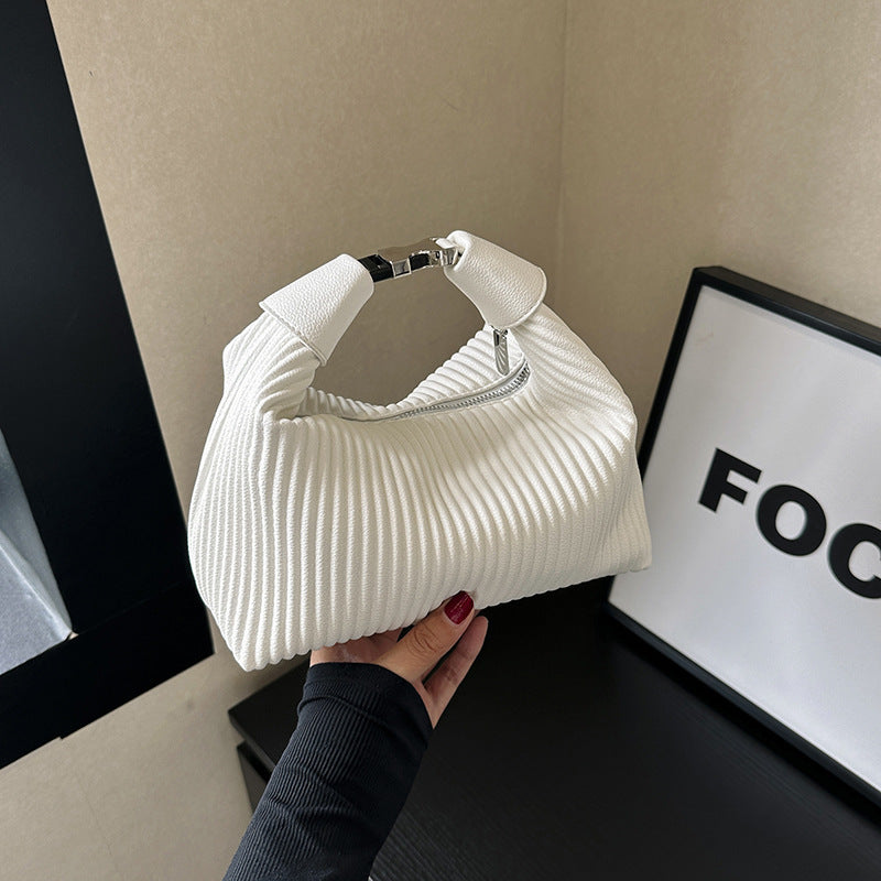 Women's Niche Fashion Portable High-grade Plaid Underarm Shoulder Bags