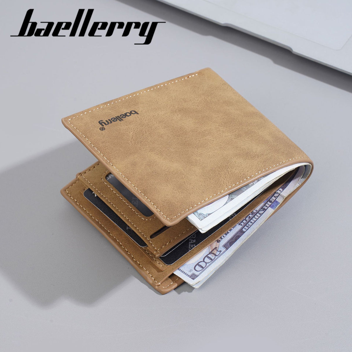 Men's Short Minimalist Multiple Slots Frosted Horizontal Men's Wallet