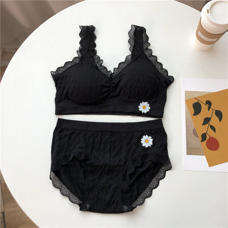 Women's Daisy Vitamin Suit Lace Push Up Lingerie Sets