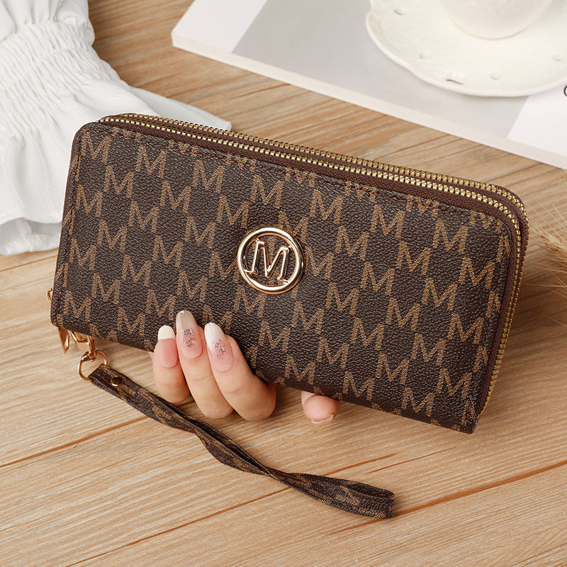 Women's Pull Fashion Large Capacity Clutch Ladies Wallet