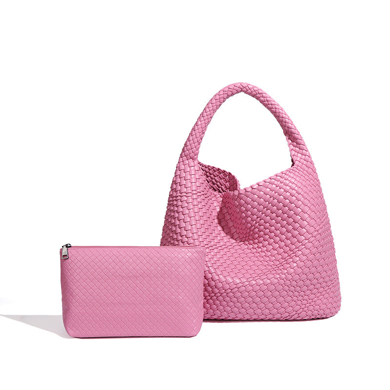 Women's Hand-woven Fashion Portable Korean Style Large Capacity Women's Shoulder Bag