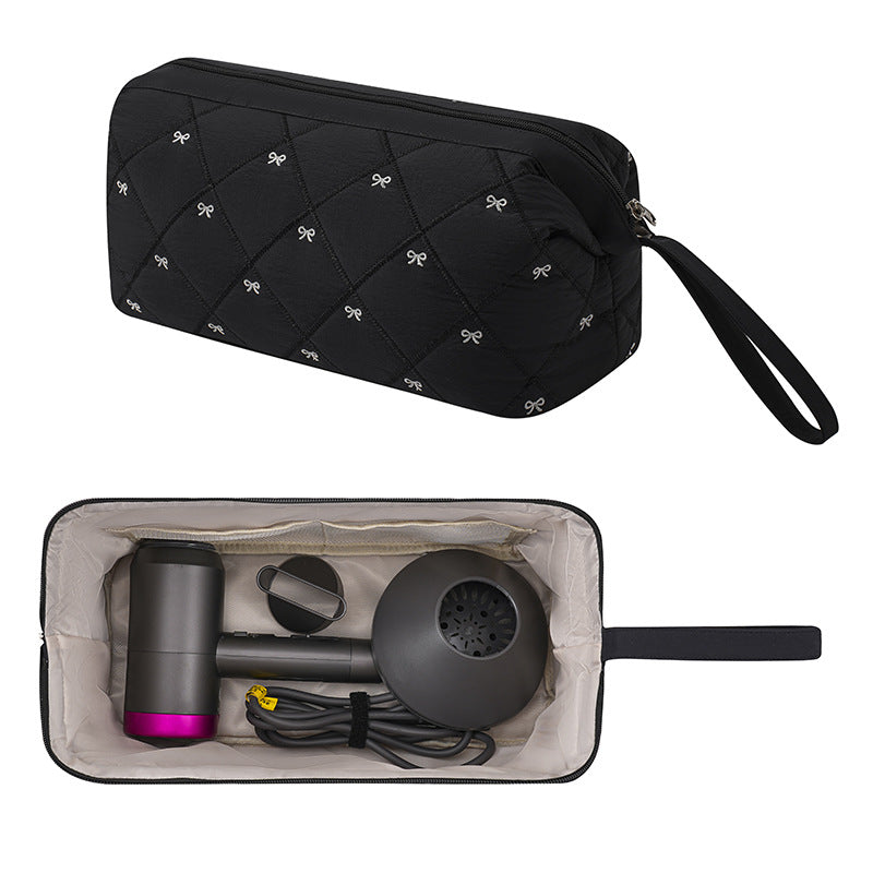 Floral Hair Dryer Storage Portable Curler Buggy Large Bags