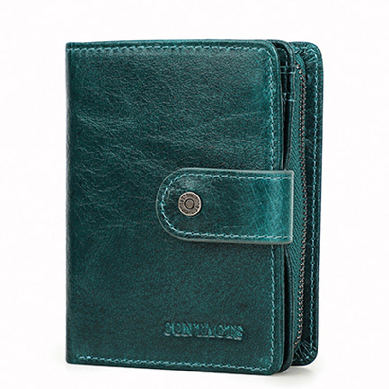 Men's Black Angel Crazy Horse Leather Genuine Bags