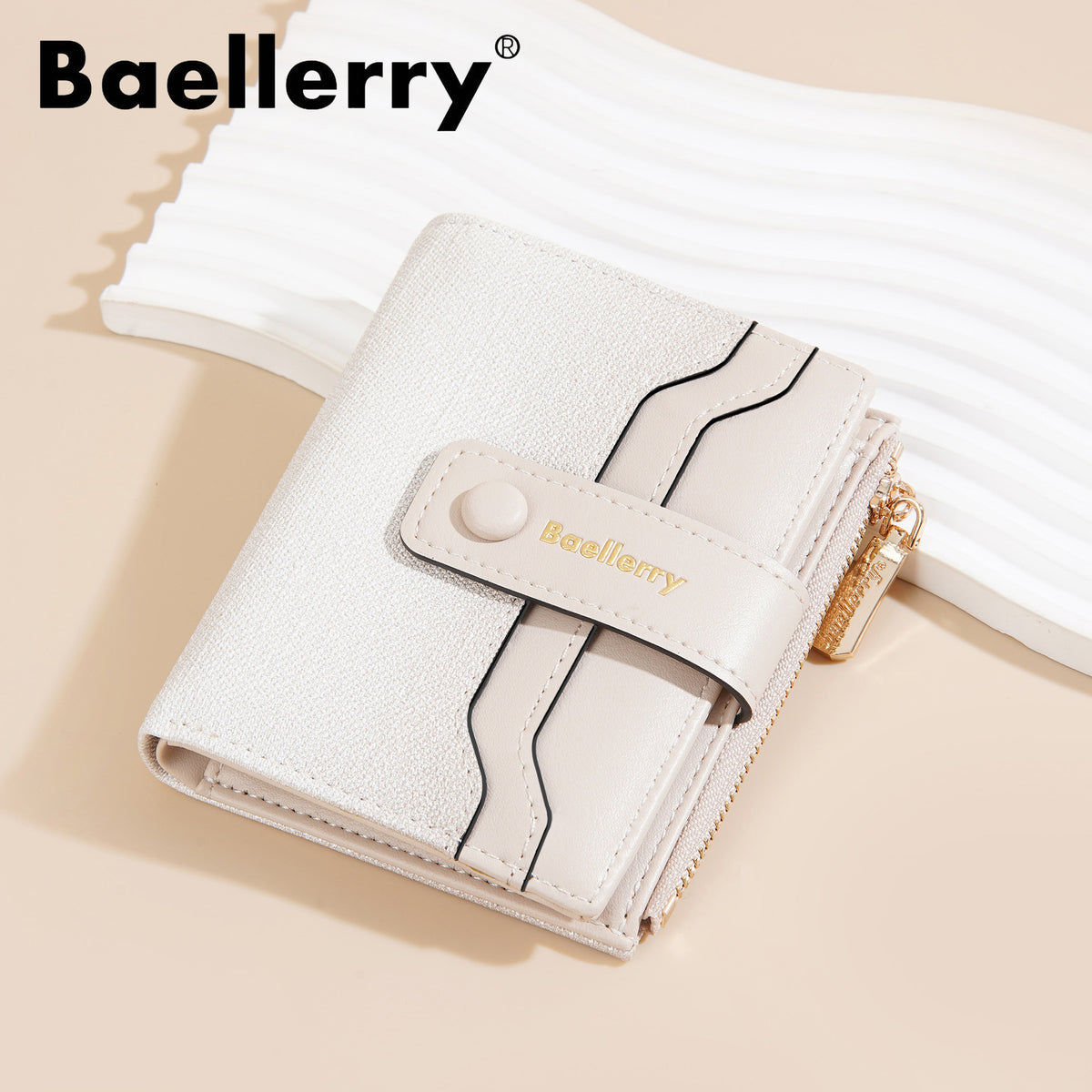 Women's High-grade Short Gradient Color Zipper Ladies Wallet
