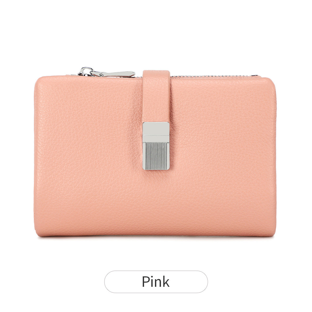 Women's Short Soft Leather Fashion Simple Large Purses