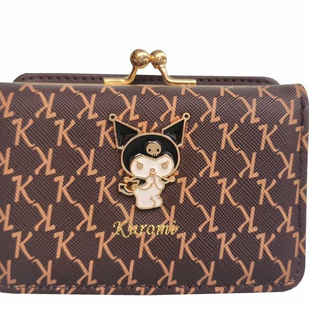 Women's Korean Style Fashion Short Hardware Clow Ladies Wallet