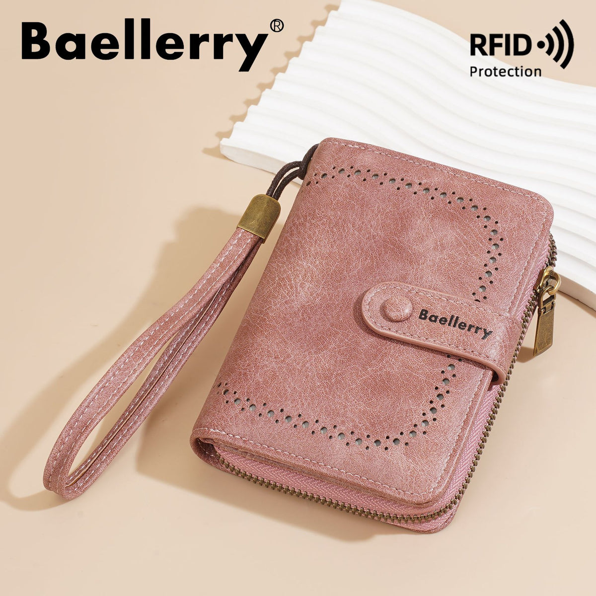 Women's High-grade Retro Organ Style Fashion Zip Ladies Wallet