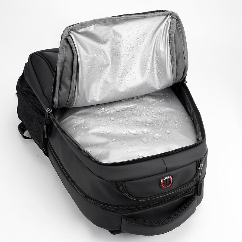 Men's Printed Business Large Capacity Derm Computer Backpacks