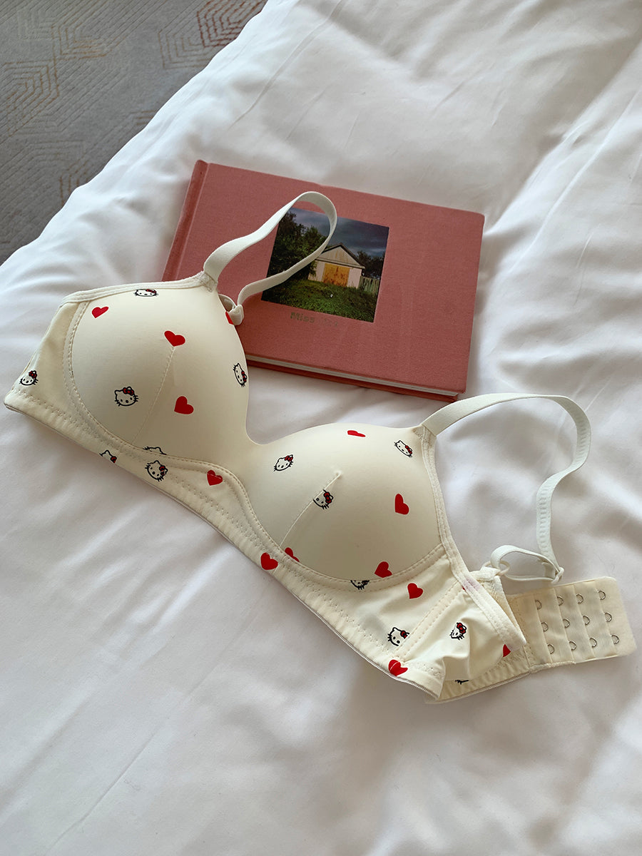 Women's Big Front Buckle Lifting Breast Holding Massage Palm Lingerie Sets