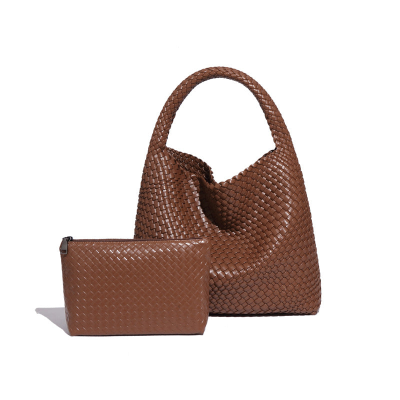 Women's Hand-woven Fashion Portable Korean Style Large Capacity Women's Shoulder Bag