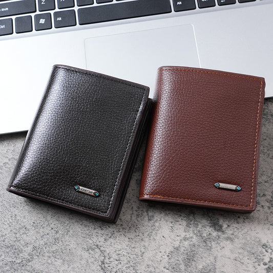 Men's Unique Attractive Durable Simple Short Men's Wallets