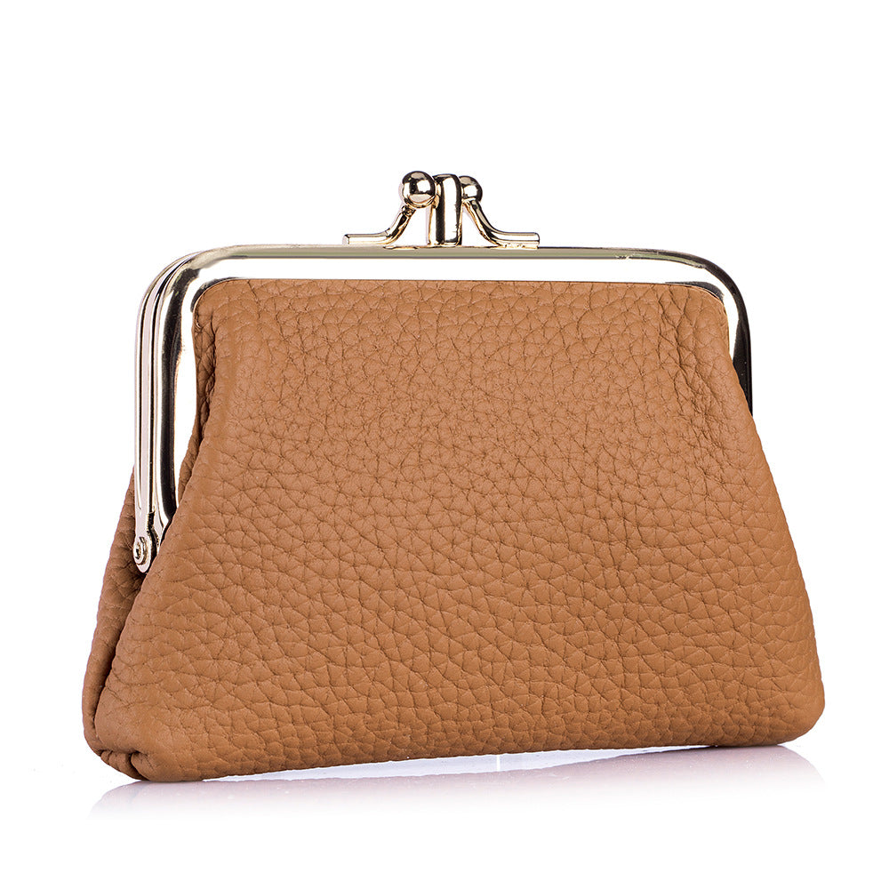 Cool Mini First Layer Cowhide Storage Coin Purses