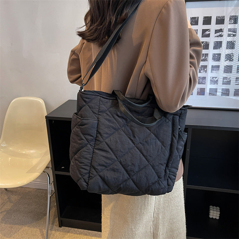 Women's Space Cotton Commuting Large Rhombic Handbags