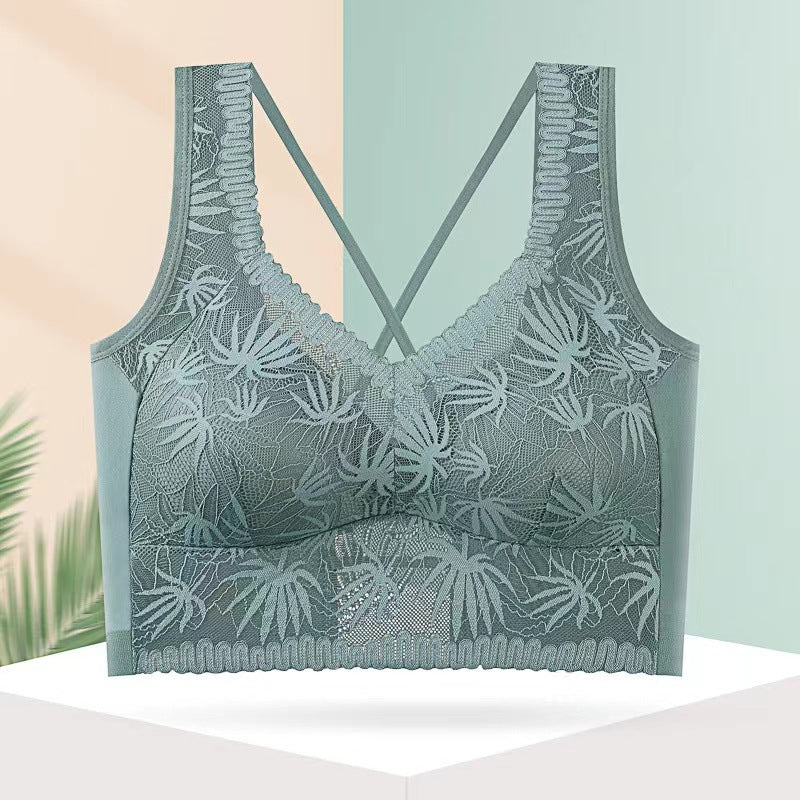 Women's Big Chest Concealing Breast Holding Fixed Bras