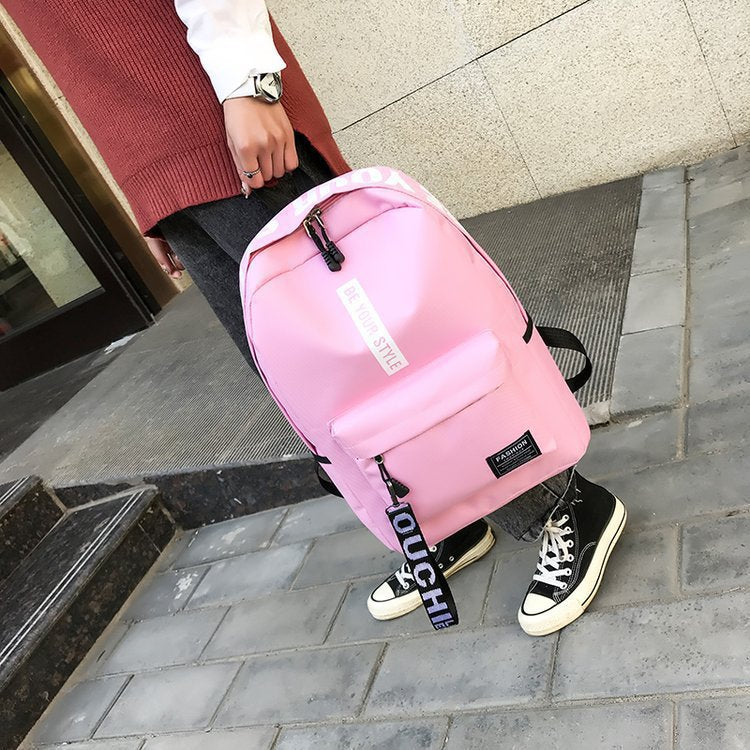 Large Capacity Junior High Fashion Fresh Backpacks