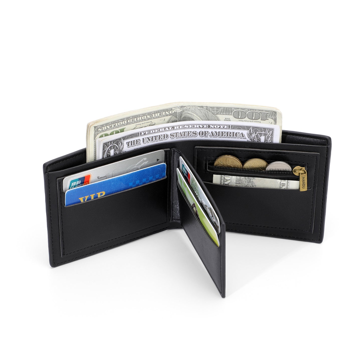 Men's Popular Fashion Litchi Pattern Business Men's Wallets