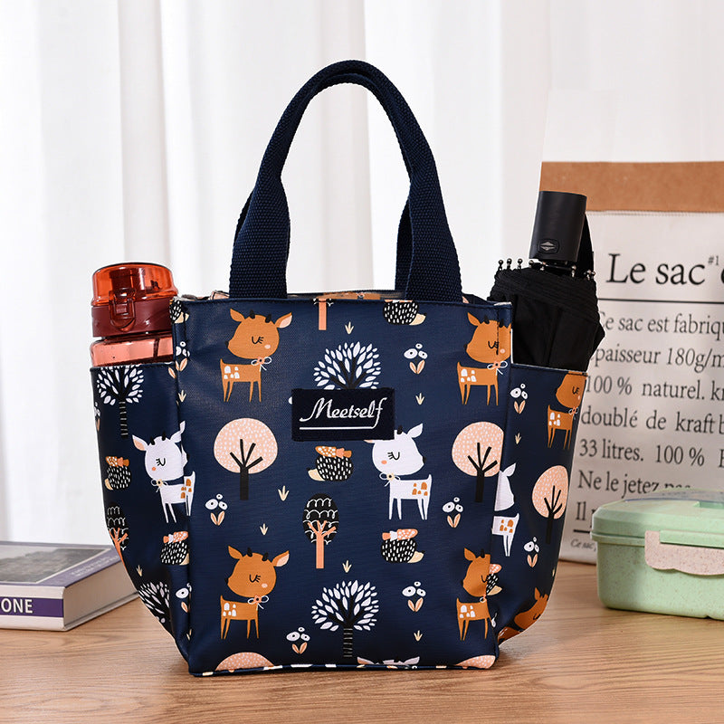 Zipper Lunch Box For Moms Oxford Cloth Handbags