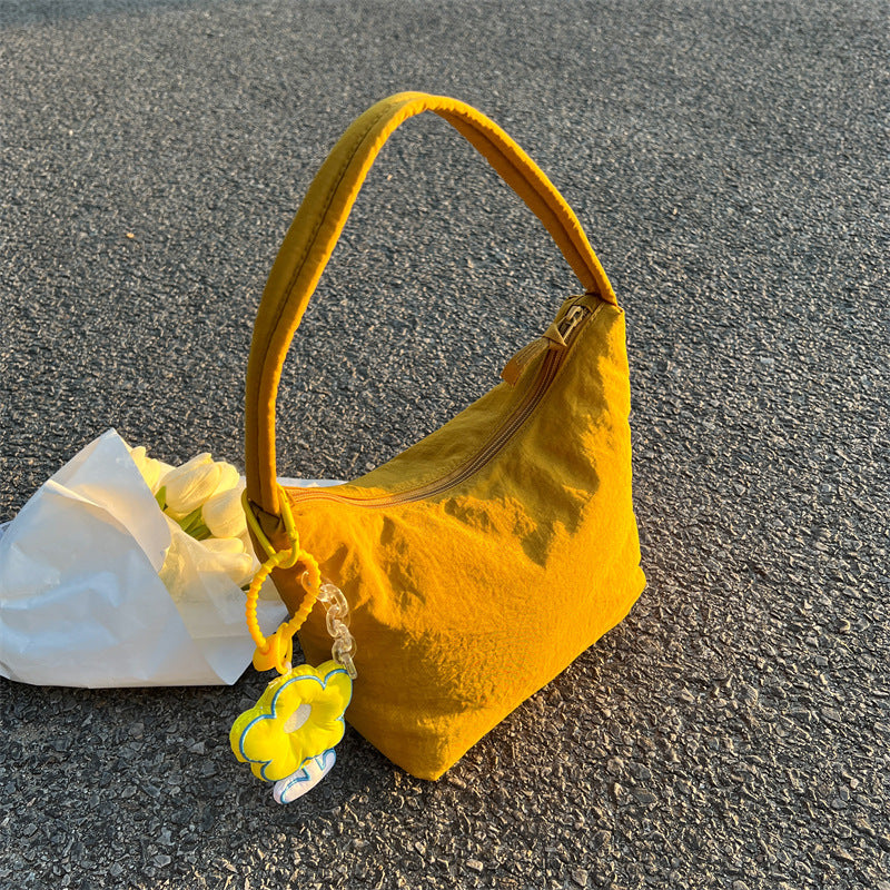 Women's Color Large Capacity Soft Glutinous Nylon Bags