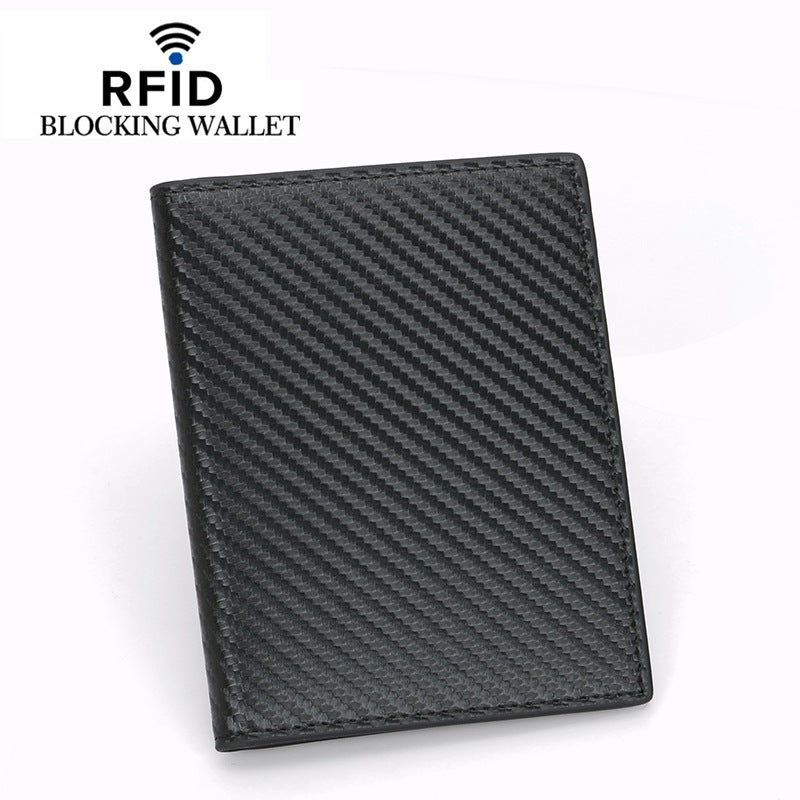 Genuine Leather Bank Large Capacity Swiping Card Holder