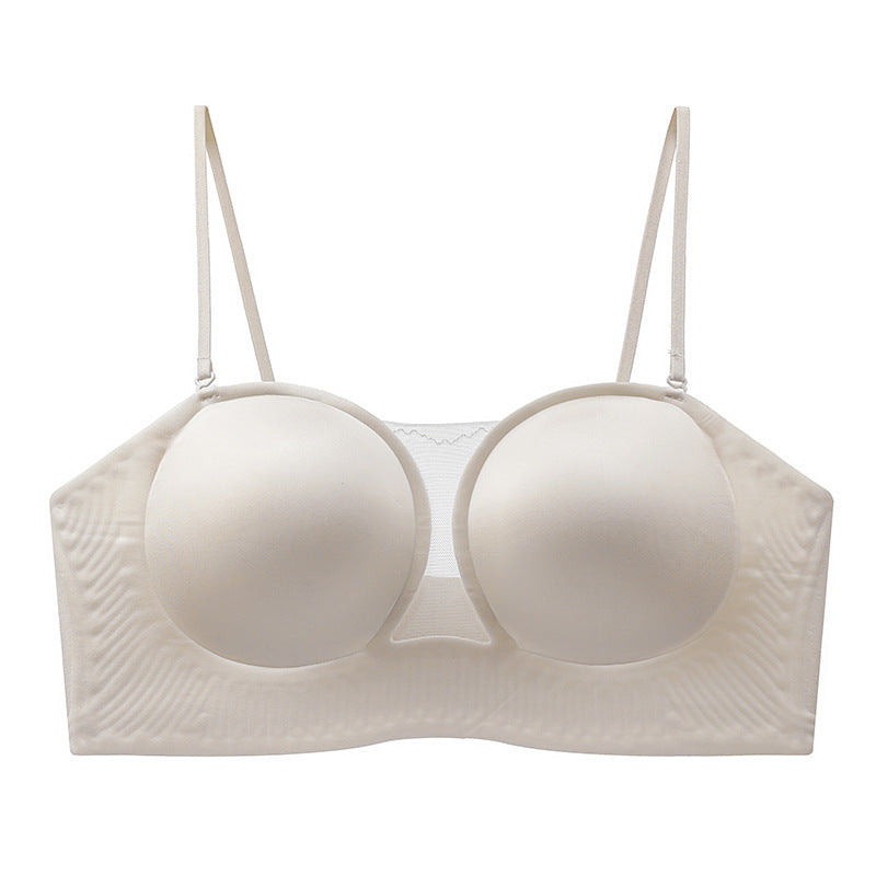 Women's Breast Exaggerating Seamless Soft Support Beauty Back Tube Top Bras