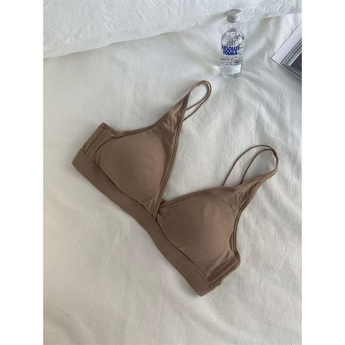 Small Comfortable Wireless Not Empty Flat Special Thin Nude Lingerie Sets