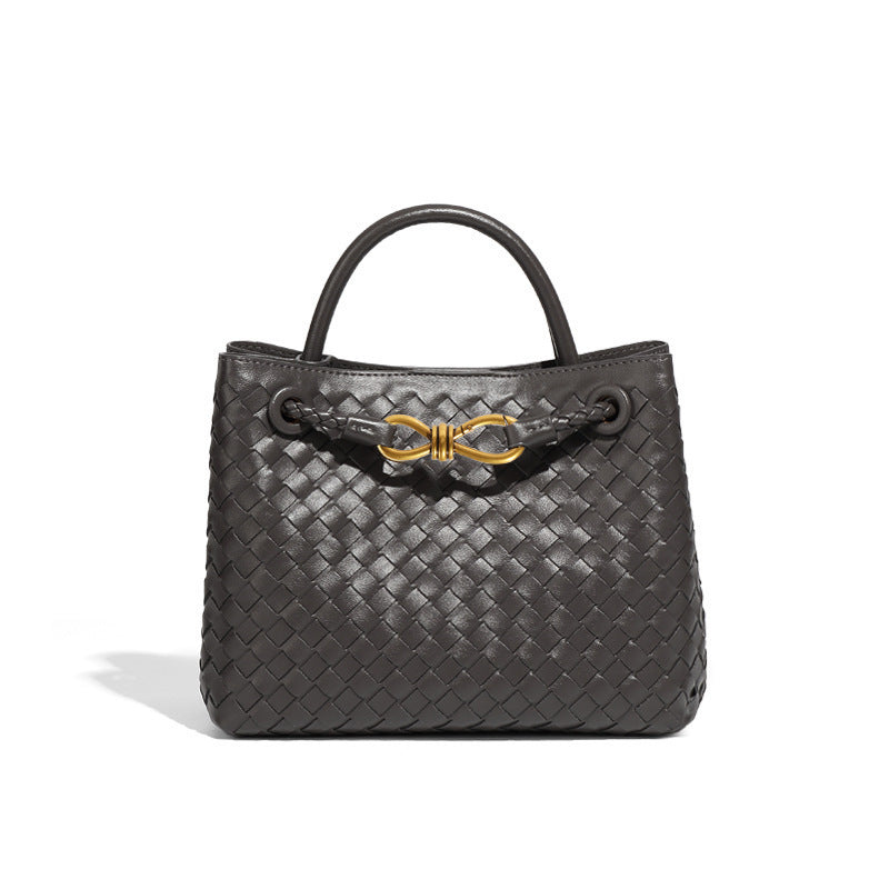Women's Bow Hand-woven Simple Portable Classic Style Women's Shoulder Bag