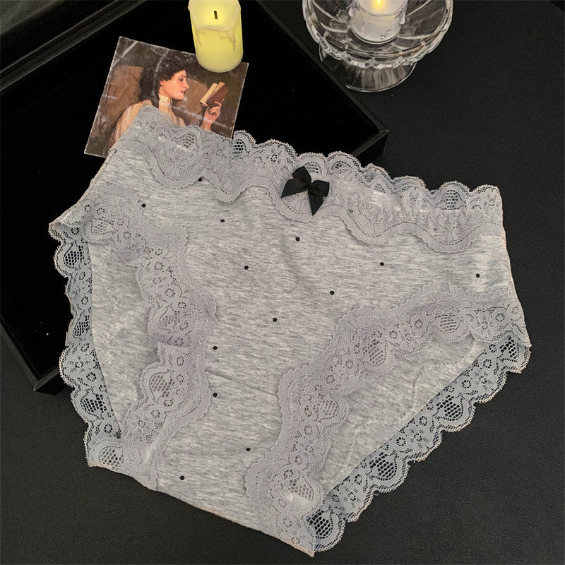 Women's Underwear Lace Cotton Crotch Comfortable Personality Panties
