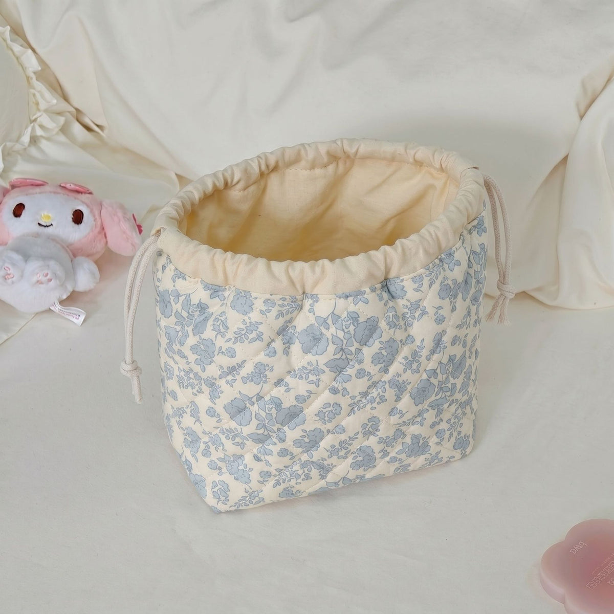 Large Capacity Polyester Drawstring Portable Cosmetics Cosmetic Bags