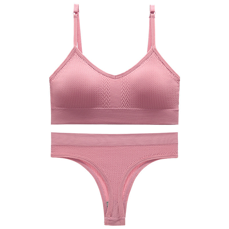 Women's Thin Wireless Push Up Comfort Beauty Lingerie Sets