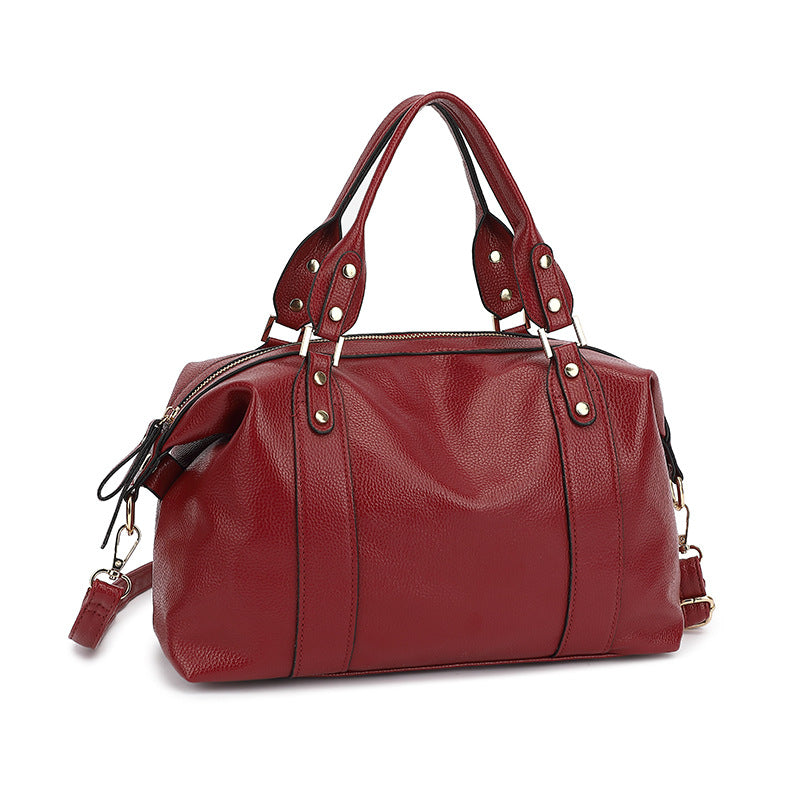 Women's Trendy Fashion Boston Portable Pillow Women's Shoulder Bag