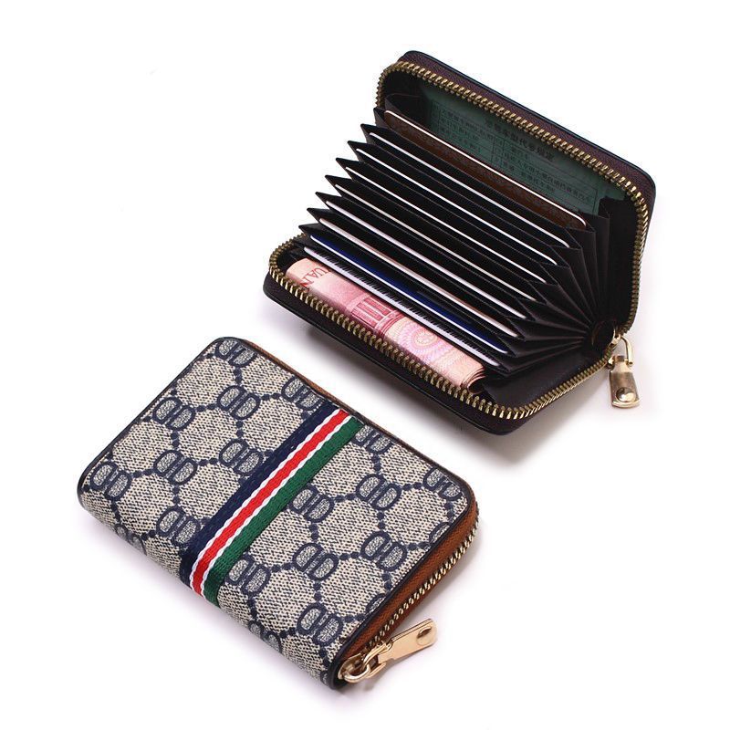 Men's Clearance Zipper Female Driving License Leather Card Holder