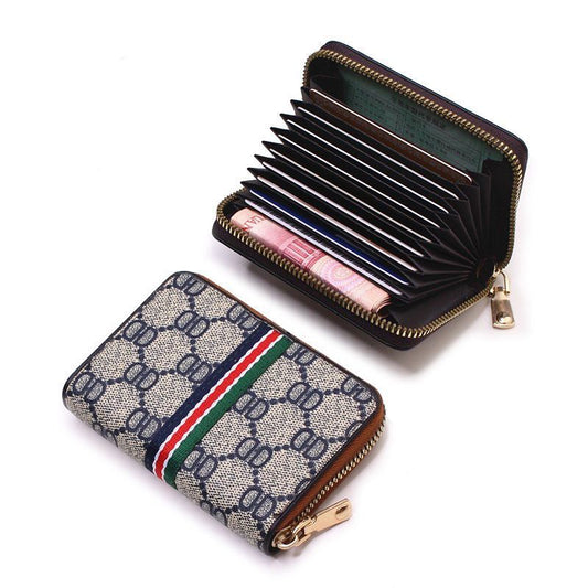 Men's Clearance Zipper Female Driving License Leather Card Holder
