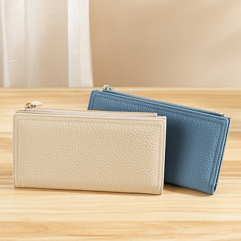 Pattern Leather Large Capacity Multiple Slots Ladies Wallet