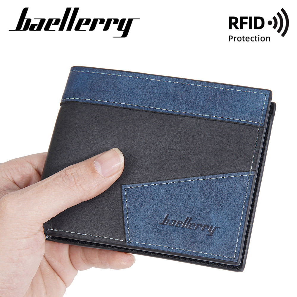 Men's Short Multiple Slots Horizontal High Sense Men's Wallets